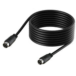 Cavo adattatore di segnale di alimentazione audio da maschio a maschio a 3 pin DIN centrale, 0.5m, 1m, 1.5m