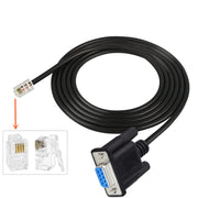 Cavo adattatore DB9 a RJ9 Cavo di collegamento RS232 con testa di cristallo telefonica 4P4C, lunghezza: 1,8 m