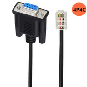 Cavo adattatore DB9 a RJ9 Cavo di collegamento RS232 con testa di cristallo telefonica 4P4C, lunghezza: 1,8 m