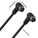 Cavo adattatore audio TV mini DIN a 9 pin a doppia curvatura, 0.5m, 1.8m, 3m