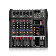 Mixer audio DJ 6 canali con Bluetooth e alimentazione phantom 48V