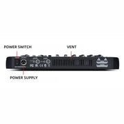 Mixer audio DJ 6 canali con Bluetooth e alimentazione phantom 48V