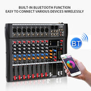 Mixer audio XTUGA CT80X a 8 canali con Bluetooth