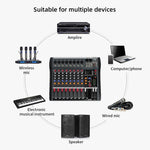 Mixer audio XTUGA CT80X a 8 canali con Bluetooth