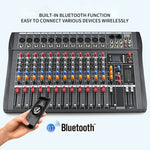 Mixer audio XTUGA CT120X a 12 canali con Bluetooth