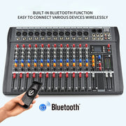 XTUGA CT120X Mixer audio a 12 canali con Bluetooth