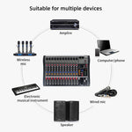 Mixer audio XTUGA CT120X a 12 canali con Bluetooth