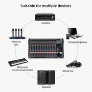 XTUGA CT160X Mixer audio a 16 canali con Bluetooth
