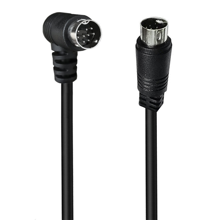 Cavo adattatore audio TV mini DIN 9 pin curvo singolo, 0.5m, 1.8m, 3m