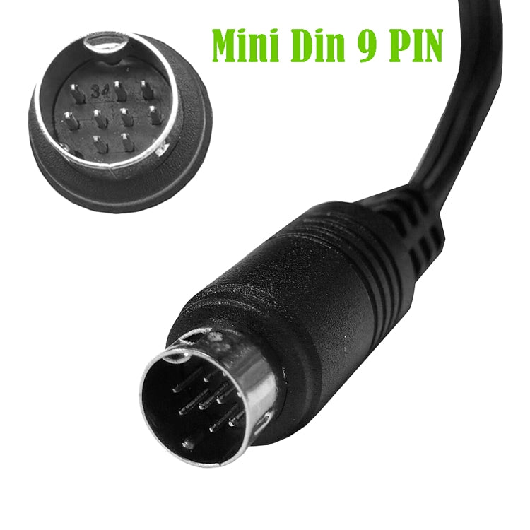 Cavo adattatore TV box maschio-femmina mini DIN 90 gradi 9 pin, 0.5m, 1.8m, 3m