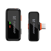 Microfono wireless Lavalier FUNSNAP S6 con custodia di ricarica