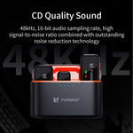 Microfono wireless Lavalier FUNSNAP S6 con custodia ricarica