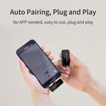 Microfono wireless Lavalier FUNSNAP S6 con custodia ricarica