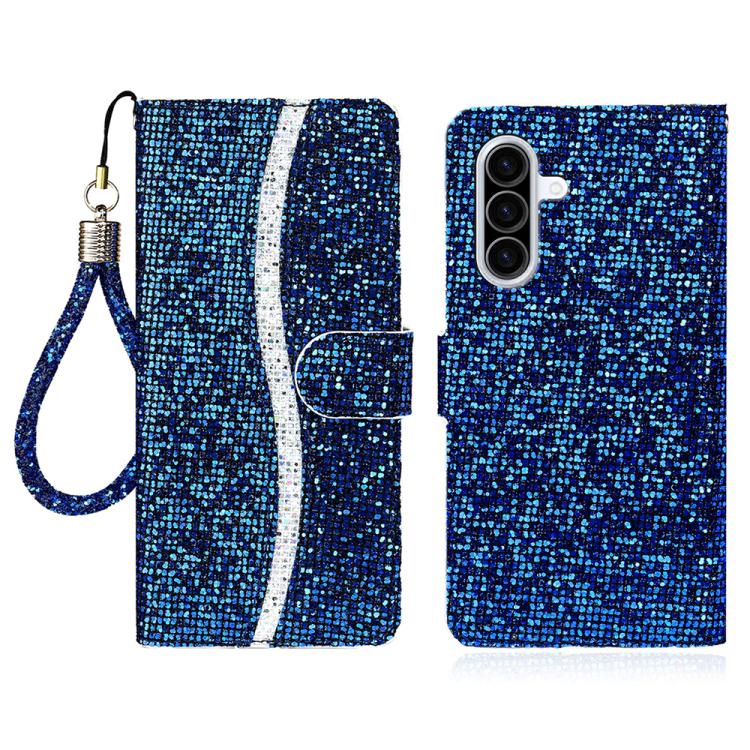 Custodia per telefono in pelle con glitter in polvere, For Samsung Galaxy A57 5G, For Samsung Galaxy A37 5G, For Galaxy A27 5G, For Samsung Galaxy A56 5G