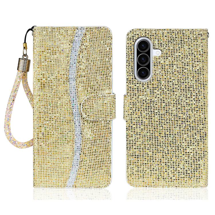 Custodia per telefono in pelle con glitter in polvere, For Samsung Galaxy A57 5G, For Samsung Galaxy A37 5G, For Galaxy A27 5G, For Samsung Galaxy A56 5G