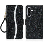 Custodia per telefono in pelle con glitter in polvere, For Samsung Galaxy A57 5G, For Samsung Galaxy A37 5G, For Galaxy A27 5G, For Samsung Galaxy A56 5G