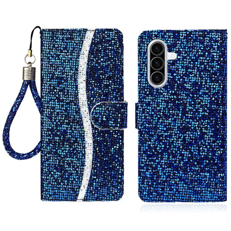Custodia per telefono in pelle con glitter in polvere, For Samsung Galaxy A57 5G, For Samsung Galaxy A37 5G, For Galaxy A27 5G, For Samsung Galaxy A56 5G