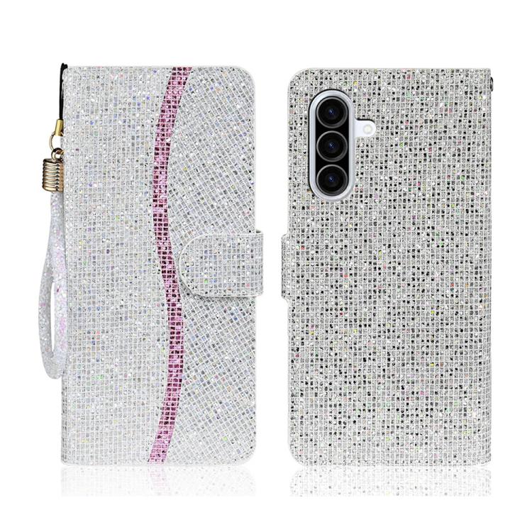 Custodia per telefono in pelle con glitter in polvere, For Samsung Galaxy A57 5G, For Samsung Galaxy A37 5G, For Galaxy A27 5G, For Samsung Galaxy A56 5G