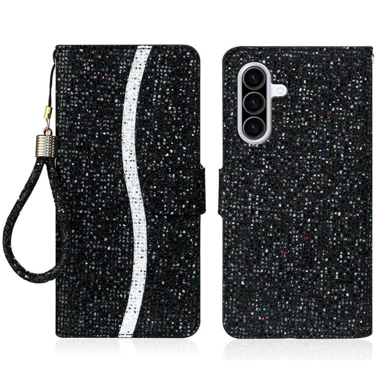 Custodia per telefono in pelle con glitter in polvere, For Samsung Galaxy A57 5G, For Samsung Galaxy A37 5G, For Galaxy A27 5G, For Samsung Galaxy A56 5G