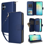 Portafoglio con cerniera e nove slot per carte, custodia in pelle per telefono, For Galaxy A08 / A06 / A07, For Galaxy A57 5G, For Galaxy A37 5G