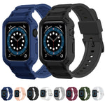 Custodia in TPU Armor con cinturino integrato, For Apple Watch Series 10 / 11 46mm, For Apple Watch Series 10 / 11 42mm