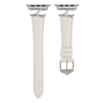 Cinturino per orologio in vera pelle con fibbia a forma di X e trama a pois, For Apple Watch 46mm / 49mm / 45mm / 44mm, For Apple Watch 42mm / 41mm / 40mm / 38mm