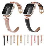Cinturino per orologio in vera pelle con fibbia a forma di X e trama a pois, For Apple Watch 46mm / 49mm / 45mm / 44mm, For Apple Watch 42mm / 41mm / 40mm / 38mm