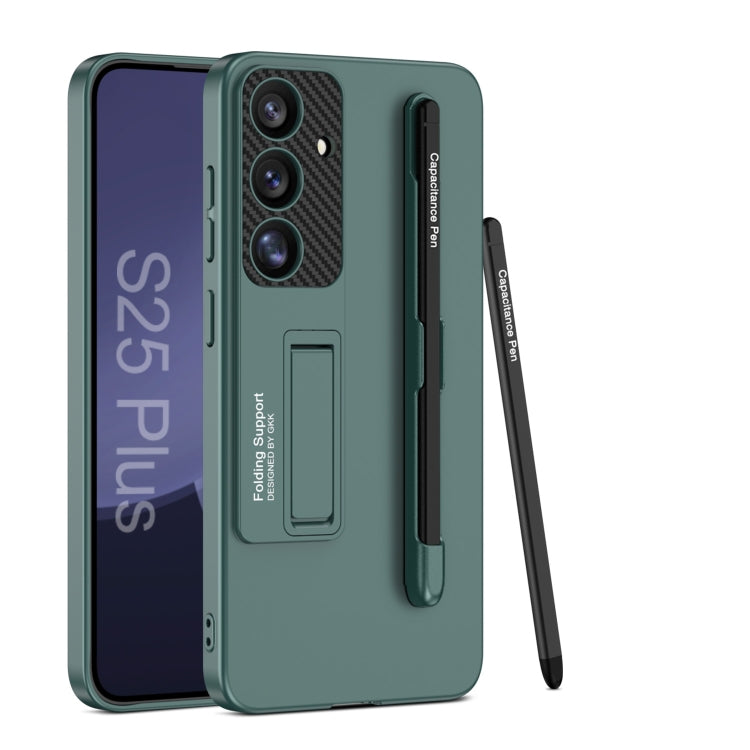 Custodia per telefono con supporto ultrasottile GKK con slot per penna e penna stilo, For Samsung Galaxy S26 Ultra 5G, For Samsung Galaxy S25 5G, For Samsung Galaxy S25+ 5G, For Samsung Galaxy S25 Ultra 5G