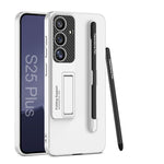 Custodia per telefono con supporto ultrasottile GKK con slot per penna e penna stilo, For Samsung Galaxy S26 Ultra 5G, For Samsung Galaxy S25 5G, For Samsung Galaxy S25+ 5G, For Samsung Galaxy S25 Ultra 5G