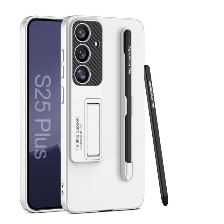 Custodia per telefono con supporto ultrasottile GKK con slot per penna e penna stilo, For Samsung Galaxy S26 Ultra 5G, For Samsung Galaxy S25 5G, For Samsung Galaxy S25+ 5G, For Samsung Galaxy S25 Ultra 5G