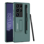 Custodia per telefono con supporto ultrasottile GKK con slot per penna e penna stilo, For Samsung Galaxy S26 Ultra 5G, For Samsung Galaxy S25 5G, For Samsung Galaxy S25+ 5G, For Samsung Galaxy S25 Ultra 5G