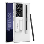 Custodia per telefono con supporto ultrasottile GKK con slot per penna e penna stilo, For Samsung Galaxy S26 Ultra 5G, For Samsung Galaxy S25 5G, For Samsung Galaxy S25+ 5G, For Samsung Galaxy S25 Ultra 5G