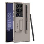 Custodia per telefono con supporto ultrasottile GKK con slot per penna e penna stilo, For Samsung Galaxy S26 Ultra 5G, For Samsung Galaxy S25 5G, For Samsung Galaxy S25+ 5G, For Samsung Galaxy S25 Ultra 5G