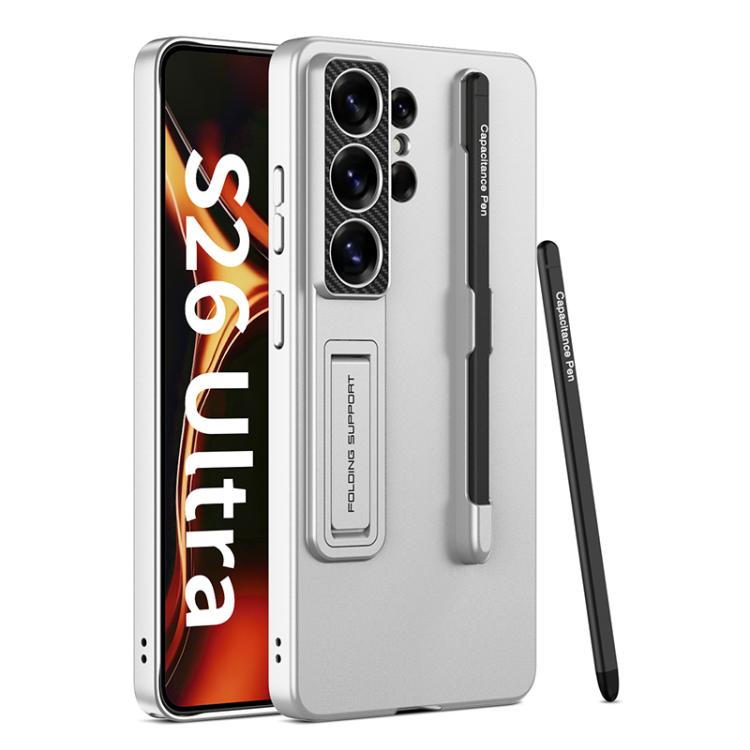 Custodia per telefono con supporto ultrasottile GKK con slot per penna e penna stilo, For Samsung Galaxy S26 Ultra 5G, For Samsung Galaxy S25 5G, For Samsung Galaxy S25+ 5G, For Samsung Galaxy S25 Ultra 5G