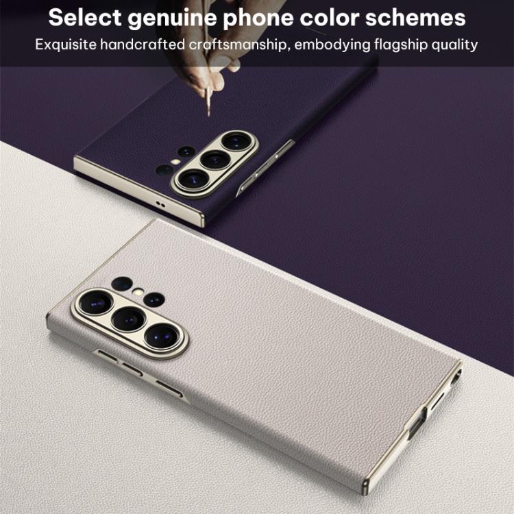 Custodia per telefono curva in pelle effetto pelle GKK, For Samsung Galaxy S26 Ultra 5G, For Samsung Galaxy S25 Ultra 5G