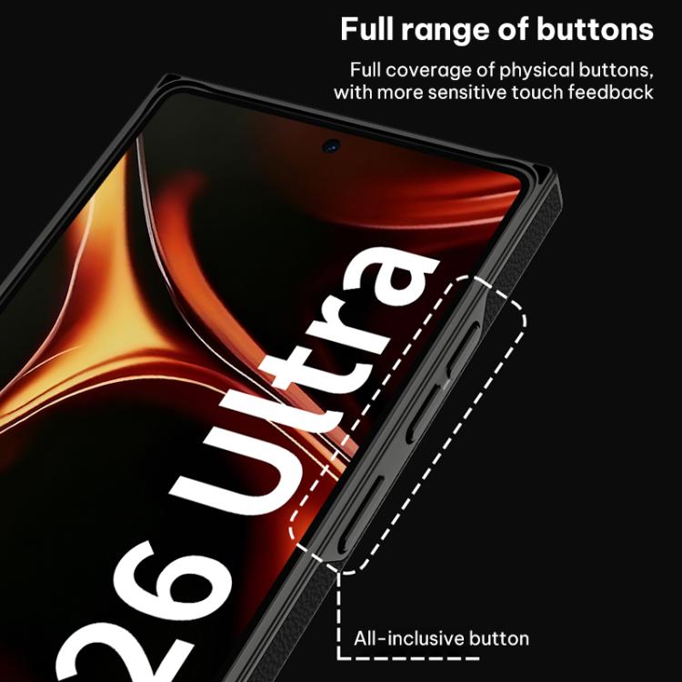 Custodia per telefono curva in pelle effetto pelle GKK, For Samsung Galaxy S26 Ultra 5G, For Samsung Galaxy S25 Ultra 5G