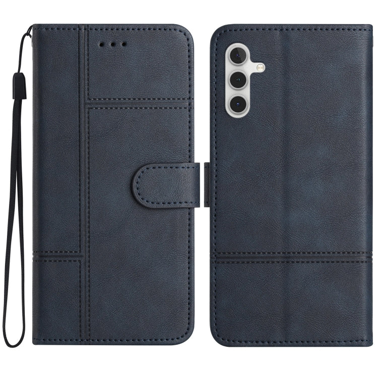 Custodia per telefono in pelle con cuciture in pelle di mucca, For Samsung Galaxy A36, For Samsung Galaxy A16 4G / 5G, For Samsung Galaxy A06 4G