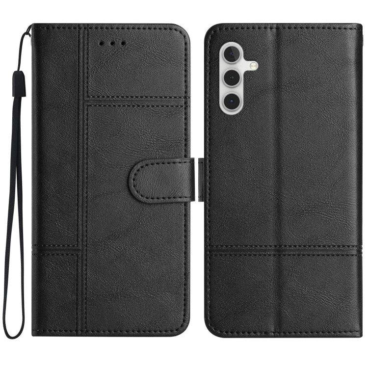 Custodia per telefono in pelle con cuciture in pelle di mucca, For Samsung Galaxy A36, For Samsung Galaxy A16 4G / 5G, For Samsung Galaxy A06 4G