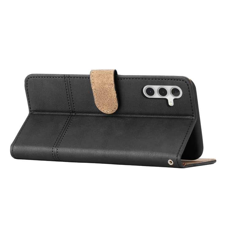 Custodia per telefono in pelle con cuciture in pelle di mucca, For Samsung Galaxy A36, For Samsung Galaxy A16 4G / 5G, For Samsung Galaxy A06 4G