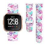 Cinturino in silicone stampato con fibbia rovesciata da 22 mm, For Fitbit Versa 2 / Lite