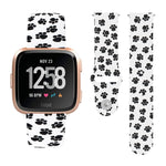 Cinturino in silicone stampato con fibbia rovesciata da 22 mm, For Fitbit Versa 2 / Lite