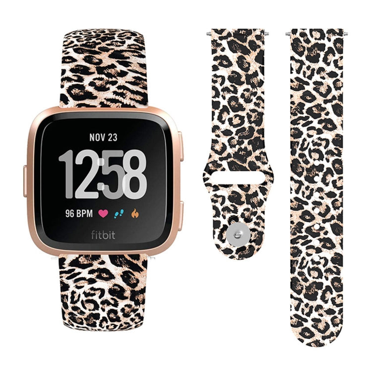 Cinturino in silicone stampato con fibbia rovesciata da 22 mm, For Fitbit Versa 2 / Lite