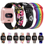 Cinturino in silicone stampato con fibbia rovesciata da 22 mm, For Fitbit Versa 2 / Lite
