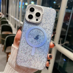 Custodia per telefono con montatura in metallo Blink Series MagSafe Magnetic IMD, For iPhone 16, For iPhone 15 Pro Max, For iPhone 15 Pro, For iPhone 15