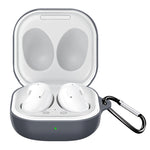 Per Samsung Galaxy Buds Live Custodia protettiva per auricolari anticaduta in tinta unita con gancio