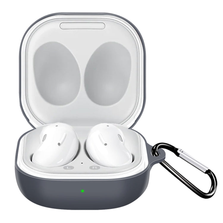 Per Samsung Galaxy Buds Live Custodia protettiva per auricolari anticaduta in tinta unita con gancio