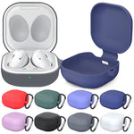 Per Samsung Galaxy Buds Live Custodia protettiva per auricolari anticaduta in tinta unita con gancio