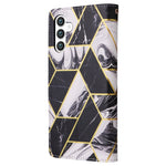 Custodia per telefono in pelle con cuciture effetto marmo bronzato, For Samsung Galaxy S25+ 5G, For Samsung Galaxy S25 Ultra 5G, For Samsung Galaxy S24 FE 5G