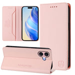 RC01 Custodia per telefono in pelle RFID con ventosa magnetica a doppia piega, For iPhone 16 Pro, For iPhone 16 Plus, For iPhone 16