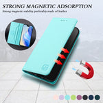 RC01 Custodia per telefono in pelle RFID con ventosa magnetica a doppia piega, For iPhone 17e / 16e, For iPhone 17 Pro Max, For iPhone 17 Pro